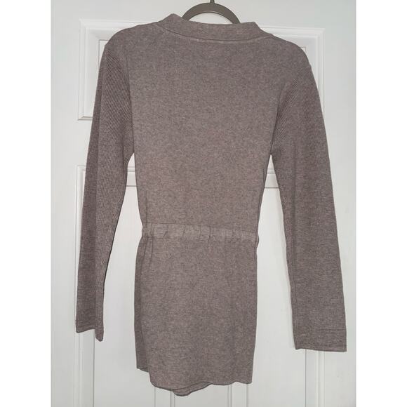 FOIL wool blend front tie cream cardigan - size small - Picture 2 of 8